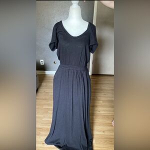 Free People Beach Adriana Black Maxi Dress (M)